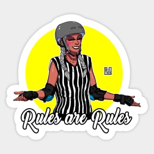 Referee Power - Roller Derby Sticker